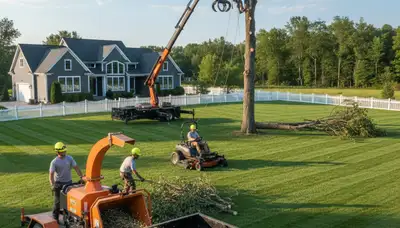 Professional lawn care and tree service in Cherry Hill, NJ by Chop Chop Tree experts