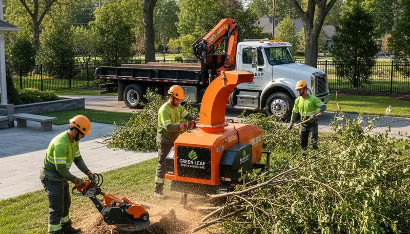 Professional shrub removal service in Cherry Hill, NJ clearing overgrown bushes and landscape areas
